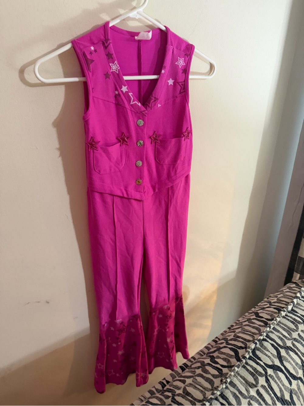 Barbie Halloween Bright Pink Star-Accent Sleeveless Jumpsuit Costume